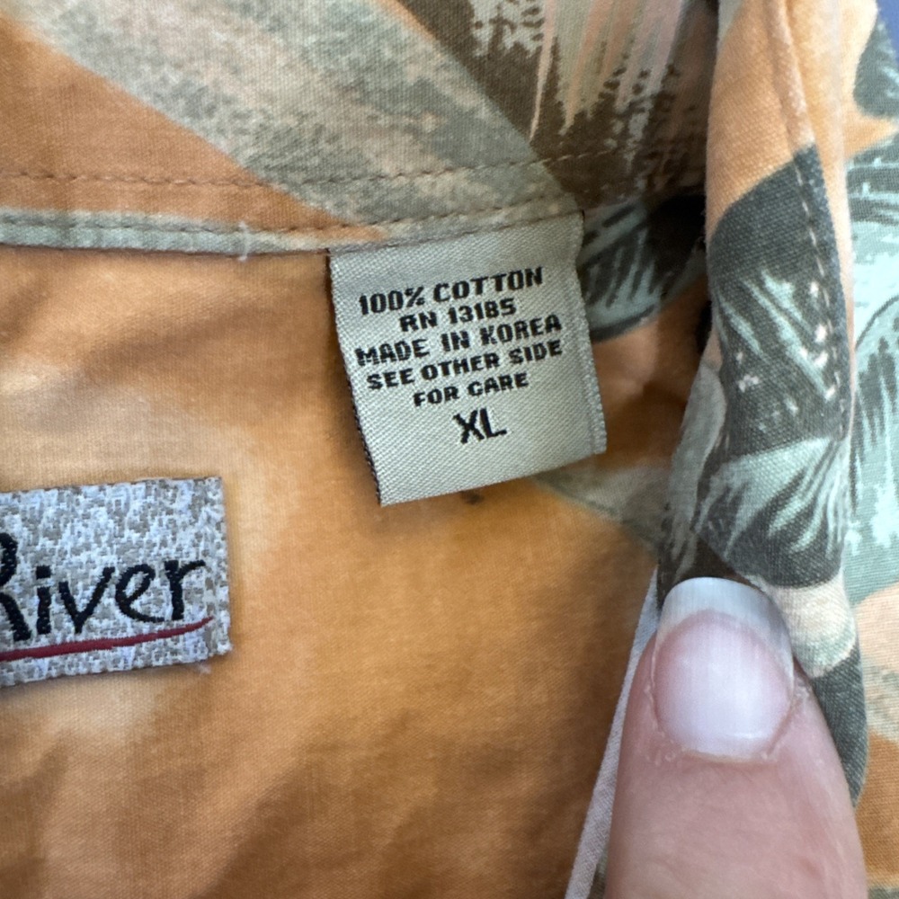 2 Hollis River Hawaiian Shirt Mens XL Short Sleeve Button Down Casual-Resort - Picture 5 of 8